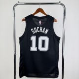 San Antonio Spurs 2026 City Edition Black jersey SOCHAN#10 S-XXL