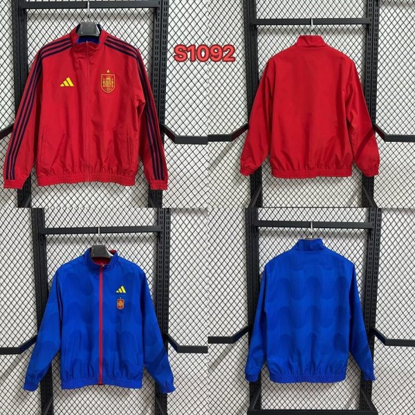 Spain 2026 Red And Blue Reversible windbreaker