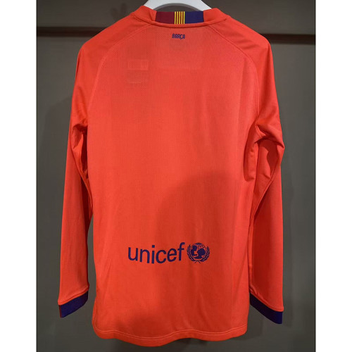Retro Barcelona 2014/15  Away Long Sleeve player version Jersey