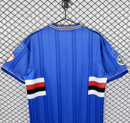 Retro Sampdoria 2000/01 home soccer jersey size S-2XL