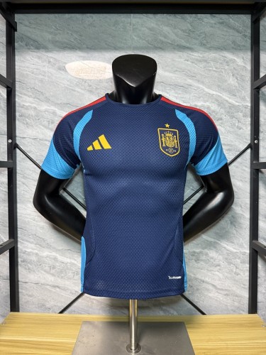 Spain 2026  Dark Blue Training Player Version jersey