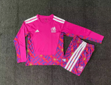 Mexico 2026 Pink Goalkeeper Long Sleeve  kid kit