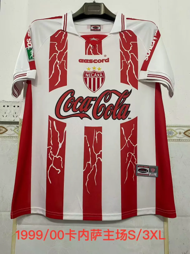 Retro 1999/00 Necaxa home soccer jersey size S-2XL