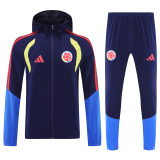 Colombia 2025/26 Dark Blue Windbreaker Suit Size S-2XL