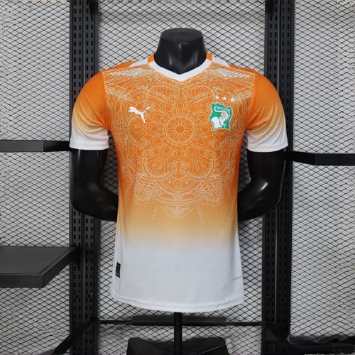 Cote d Ivoire 2026 World Cup  Special Edition Orange Jersey Player Version S-XXL