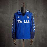1998 Vintage Style Italy Blue Jacket Windbreaker S-XXL