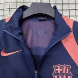 Barcelona  2025/26 Dark Blue And Orange windbreaker