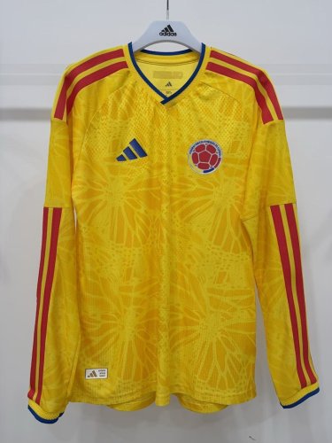 Colombia 2026 World Cup Home  long sleeve  Player Version soccer jersey