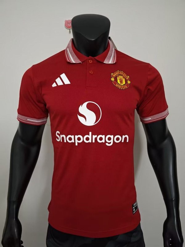 Manchester United 2026/27 Red Polo Player Version