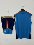 Spain 2025/26 Blue Vest  Suit Size S-2XL