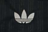 2025/26 Adidas x Oasis Tour Jacquard 25 Black with White Long sleeves Jersey size S-4XL