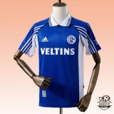 Retro Schalke 04 home 1998/00 Home soccer jersey size S-2XL