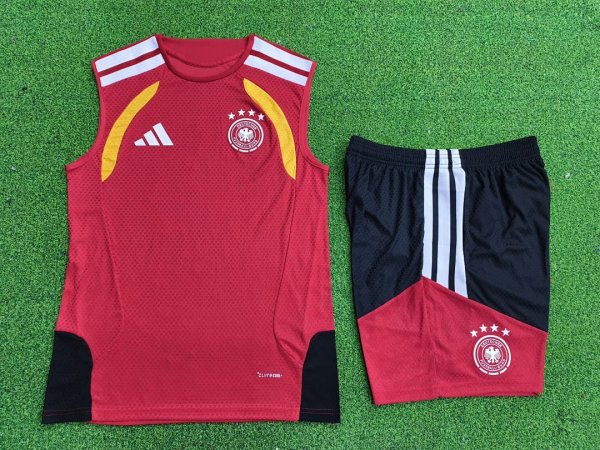 Germany  2025/26 Red Vest  Suit Size S-4XL