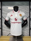 Manchester United 2025/26 White Polo Player Version