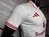 Manchester United 2025/26 White Polo Player Version