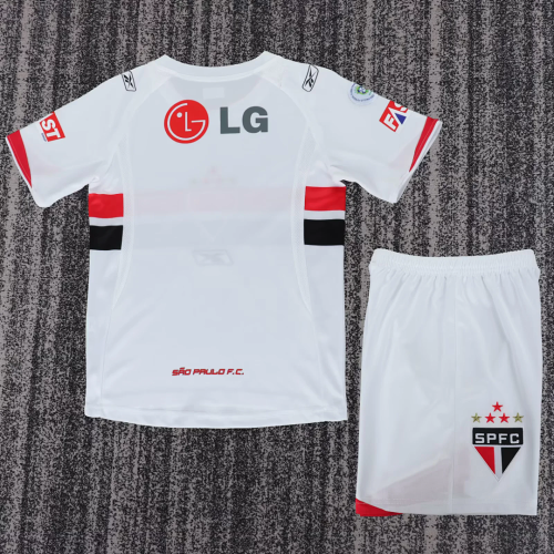 Retro 2007/08 Sao Paulo  home kid kit  jersey size 16-28