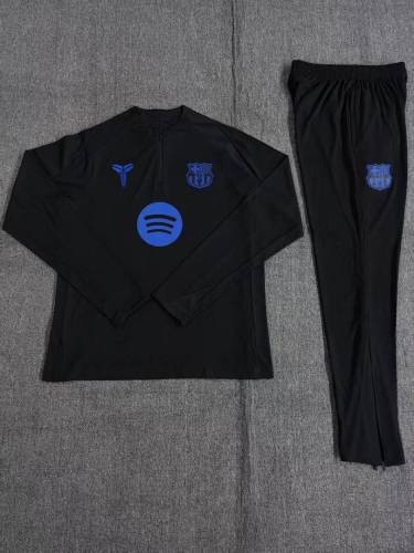 Barcelona Black 2025/26 training shirt half zip