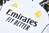 Real Madrid 2025/26 White training shirt half zip