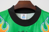 Retro Japan 1998 Green Long sleeve Goalkeeper soccer jerseys