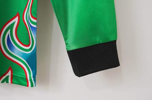 Retro Japan 1998 Green Long sleeve Goalkeeper soccer jerseys