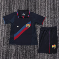 kids kit Retro 02-03 Barcelona third soccer jersey size 16-28