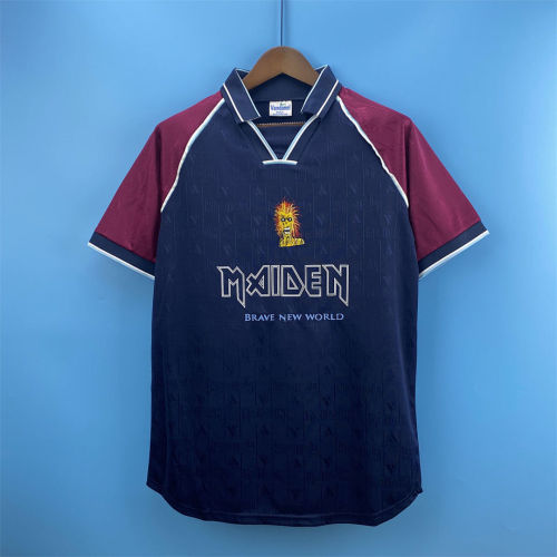 Retro 1999 West Ham United Iron Maiden Joint Edition home S-XXL