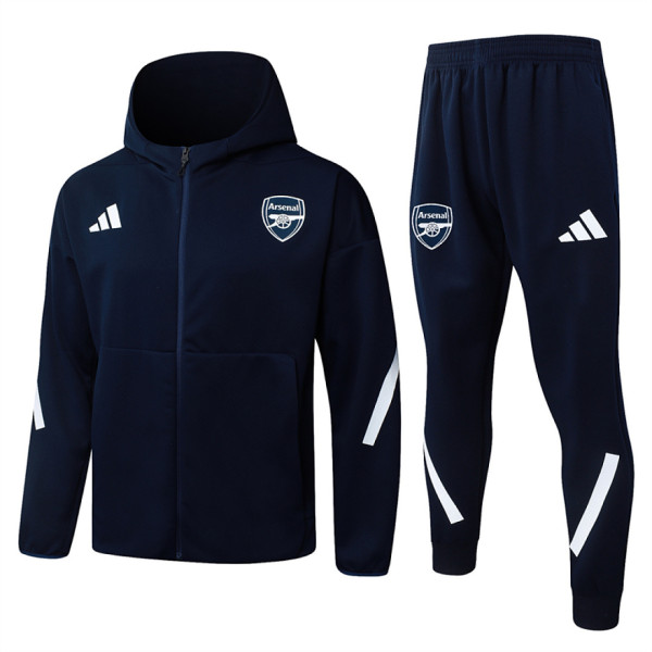 Arsenal  2025/26 Dark Blue Hoodie Suit S-2XL