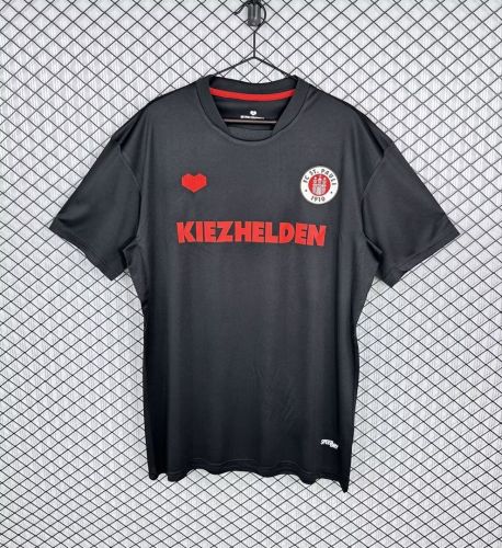 Retro 2013/14 FC St. Pauli Black soccer jersey Size S-2XL