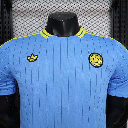 Colombia 2026 Blue Retro Model Player Version Jersey  S-XXL