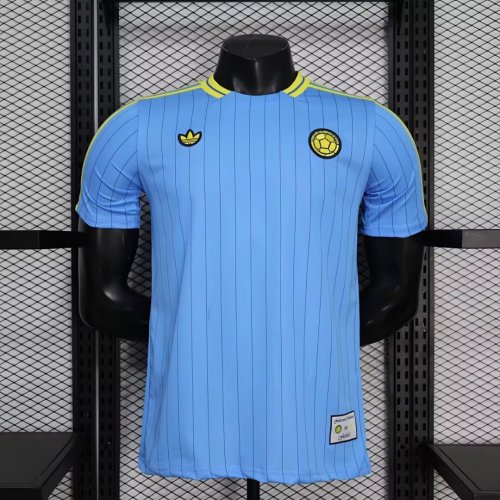 Colombia 2026 Blue Retro Model Player Version Jersey  S-XXL