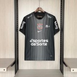 2025/26 Corinthians Black goalkeeper Jersey All Sponsors S-4XL
