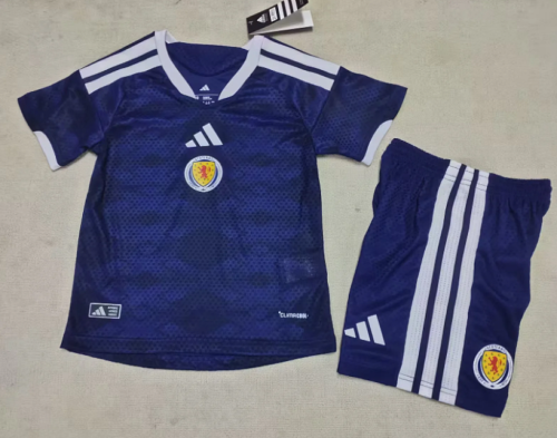 Scotland 2026  World Cup home Player Version Kid Kit jersey size 16-28