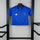 Womens Cruzeiro Crop Top 2026/27 Home Jersey