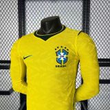 Brazil 2026 World Cup Home Long Sleeve player version size S-4XL