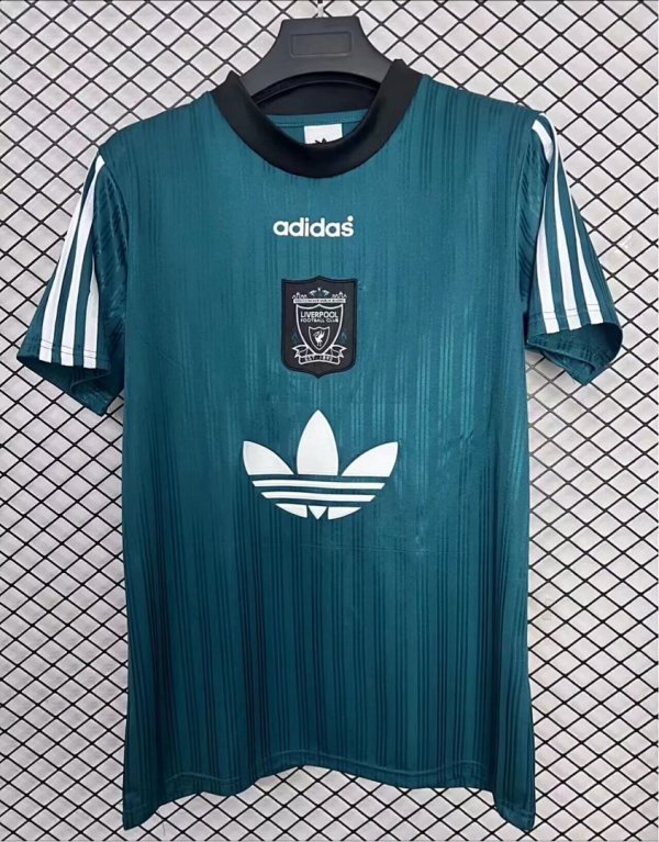 Retro  Liverpool 1995 Green soccer jerseys
