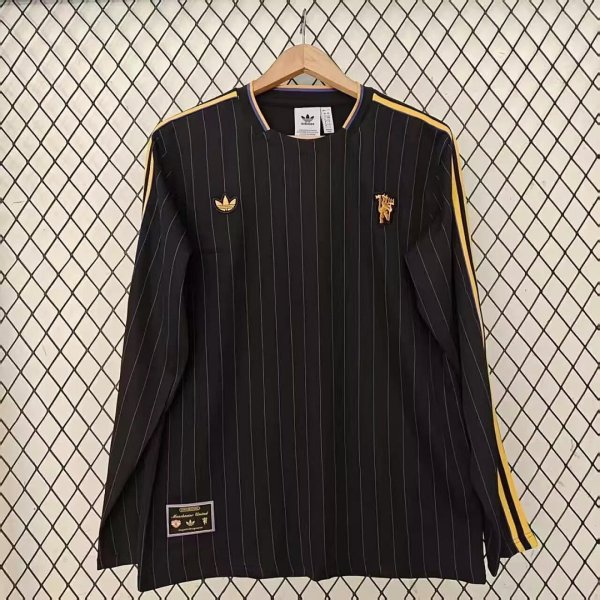 Manchester United 2025/26 Special Edition Black jersey Long Sleeve S-4XL