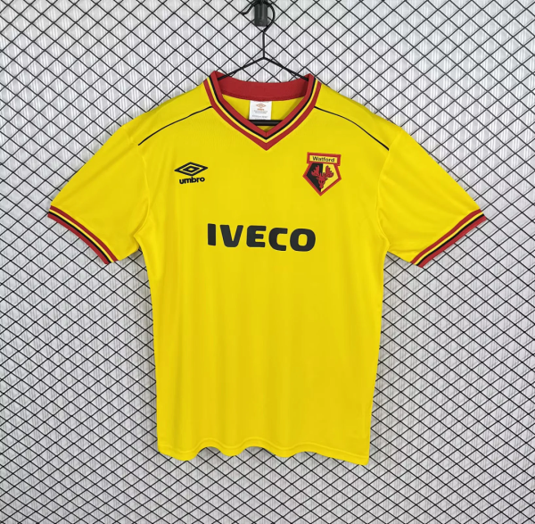 Retro 82-85 Watford home socer jersey size S-2XL