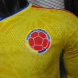 Colombia 2026 World Cup Home Long Sleeve player version jersey