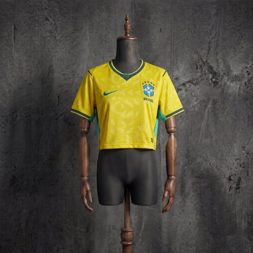 Brazil 2026 World Cup Home Crop Top size S-2XL