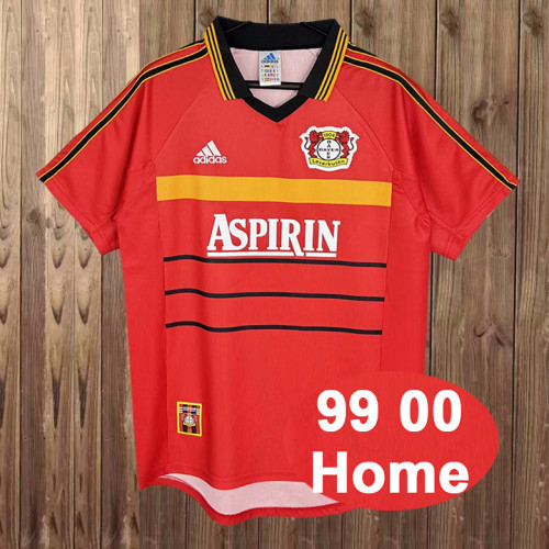 Retro Leverkusen 1999/00  home  jersey  size S-2XL