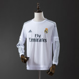 Real Madrid 2015/16 home Long sleeves Retro soccer jerseys