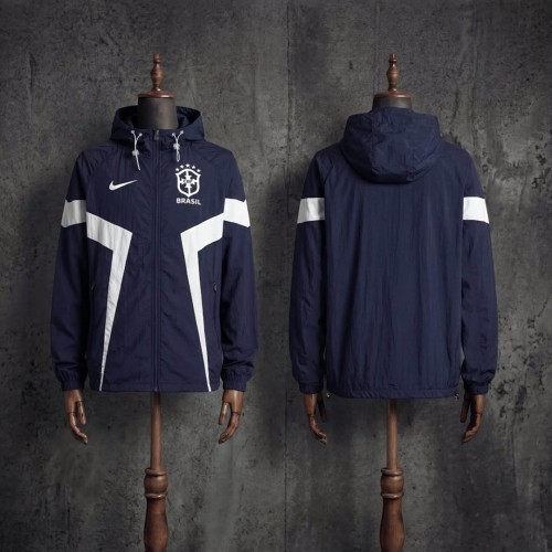 2026 Brazil Royal Blue Windbreaker S-3XL