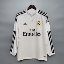 Real Madrid 2014/15 Long sleeves home Retro soccer jerseys