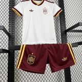 Spain 2026 World Cup Away kids Soccer jersey 16-28