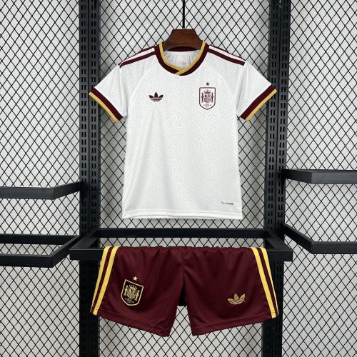 Spain 2026 World Cup Away kids Soccer jersey 16-28