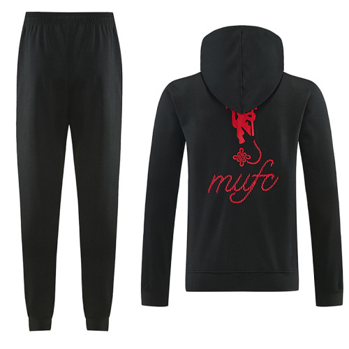 Manchester united  2026/27  Black hoodie suit