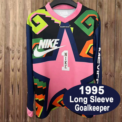 1995 Mexico Jorge Campos #1 Goalkeeper Long Sleeve Jersey S-2XL