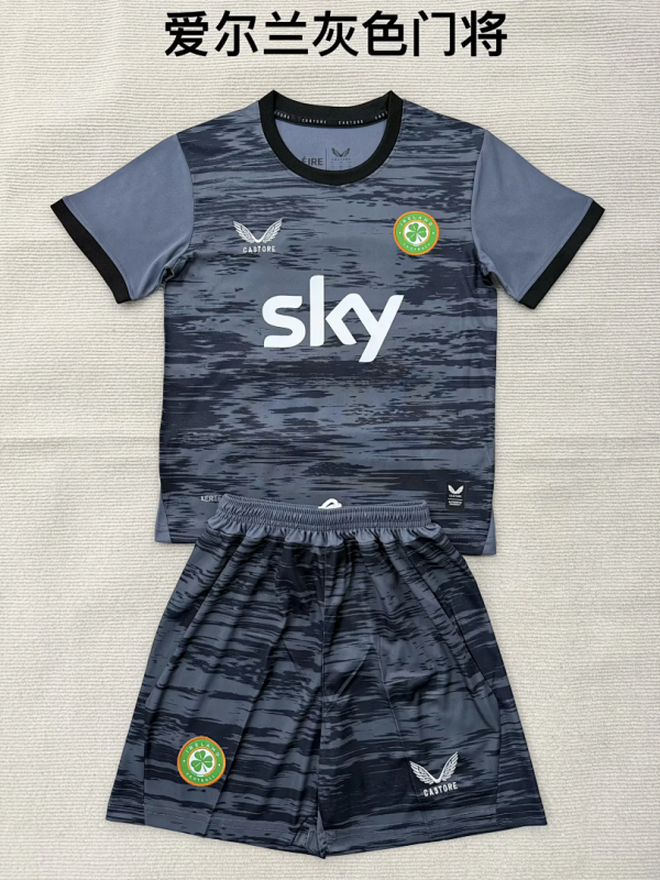 North Ireland 2026 Gray Goalkeeper  Kids Kit