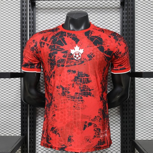 Canada  2026 World Cup Red And Black Special Player Version Jersey