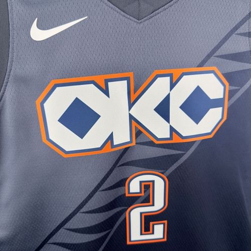 2026 season, Thunder, blue, number 2, GILGEOUS-ALEXANDER NBA Jersey